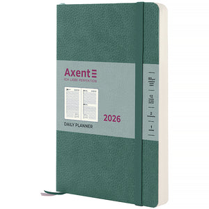 Ежедневник 2026 Axent Partner Soft Skin 8810-26-48-A, 145*210, серо-лазурный