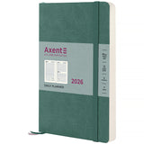 Ежедневник 2026 Axent Partner Soft Skin 8810-26-48-A, 145*210, серо-лазурный