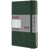 Ежедневник 2026 Axent Partner Lines 8815-26-23-A, 145*210, тёмно-зелёный