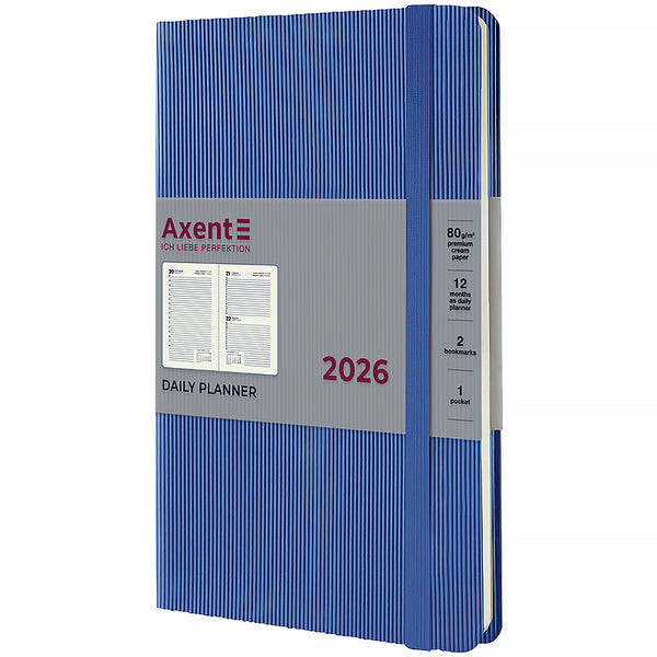 Ежедневник 2026 Axent Partner Lines 8815-26-48-A, 145*210, голубой