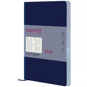 Щоденник 2026 Axent Partner City Soft 8821-26-02-A, 145*210, синій