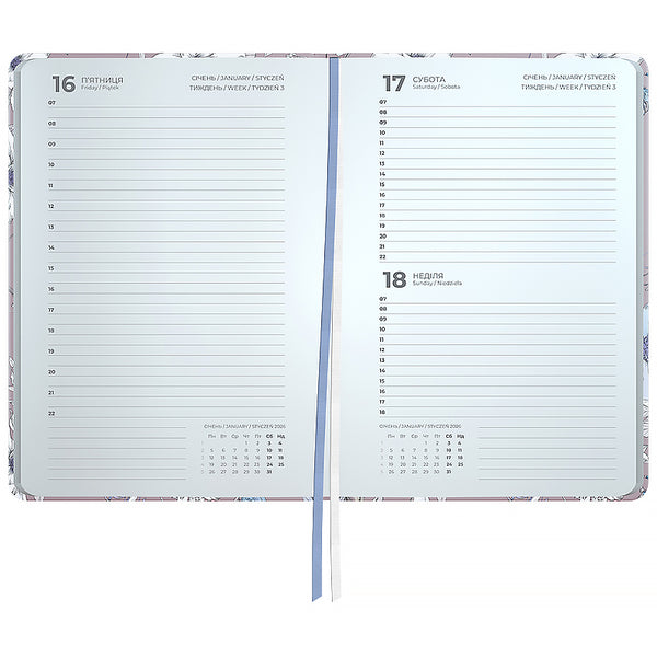 Ежедневник 2026 Axent Partner Blue Elegance 8901-26-1-A-PPS, 145*210