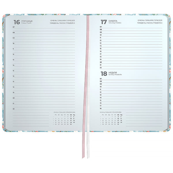 Ежедневник 2026 Axent Partner Gentle Blossom 8901-26-3-A, 145*210