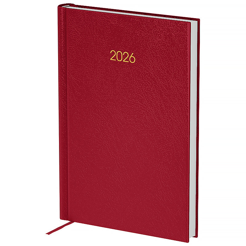 Щоденник 2026 Classic City, 145*210, з/т бордовий - купити в