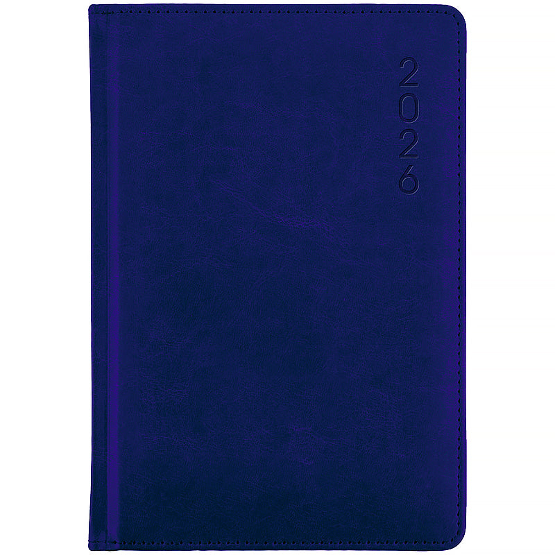 Щоденник 2026 Axent Classic Lux 8844-26-2-A,145*210, слп/т темно синій