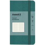 Книга записна Axent Partner 8301-63-A, 95x140 мм, 96 аркушів, клітинка, лазурна