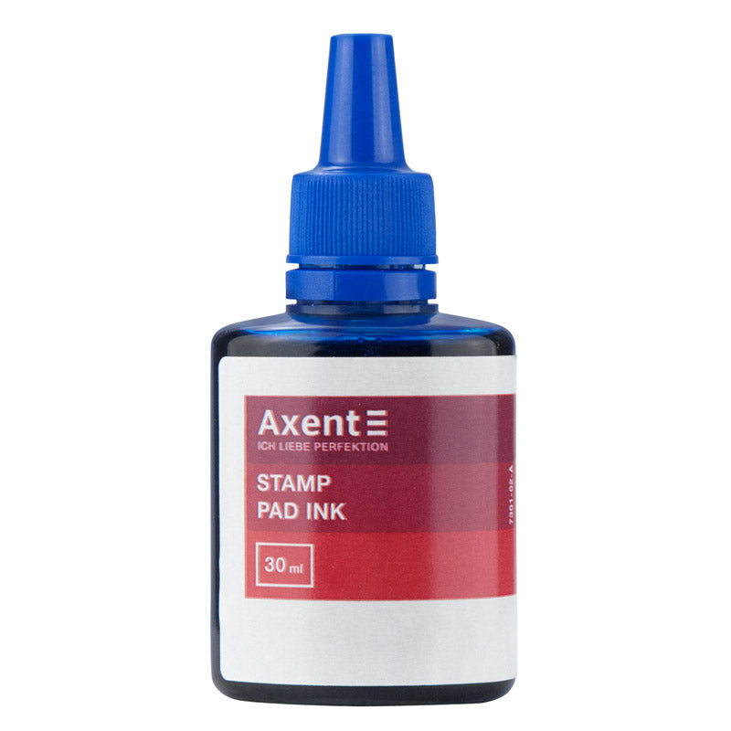 Stempelfarbe Axent 7301-02-A, 30 ml, blau