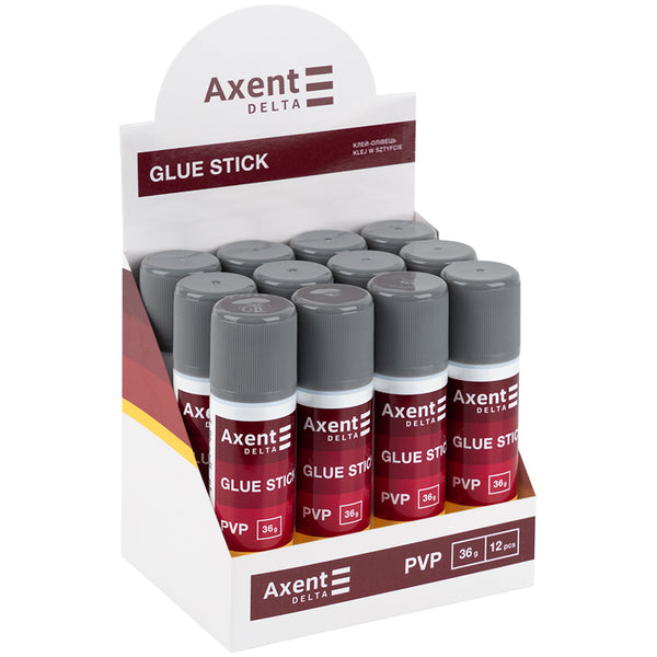 Клей-олівець PVP Axent Delta D7139, 36г