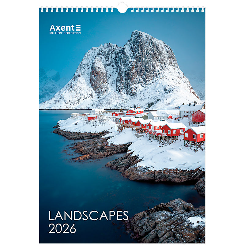 Календарь настенный 2026 Axent Landscapes 8804-26-1-A, А3