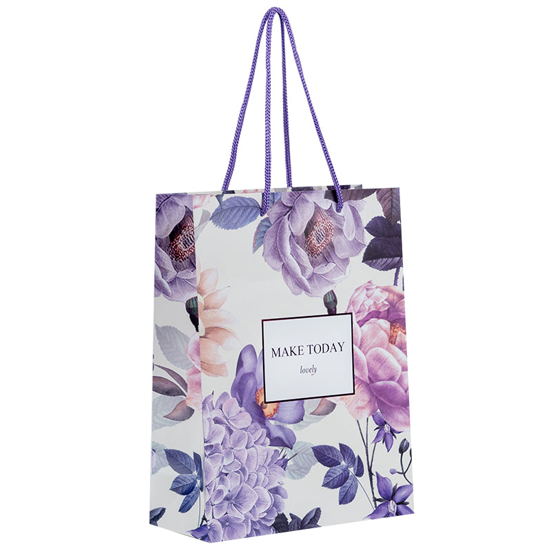 Пакет бумажный подарочный Axent Violet Whispers 8501-34-A, 18х24 см