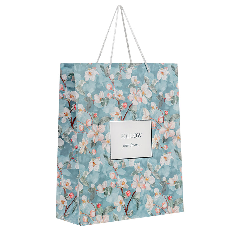 Пакет бумажный подарочный Axent Gentle Blossom 8502-32-A, 18х24 см