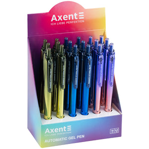 Ручка гелева автоматична Axent Starlight AG1127-02-A, 0.5 мм, синя