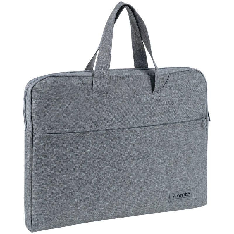 Сумка для документів текстильна Axent 1632-01-A,  А4, 1 відділ, світло-сіра