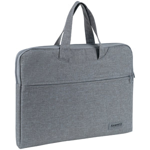 Сумка для документів текстильна Axent 1632-01-A,  А4, 1 відділ, світло-сіра