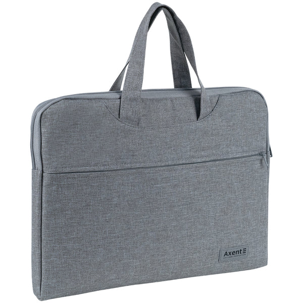 Сумка для документів текстильна Axent 1632-01-A,  А4, 1 відділ, світло-сіра