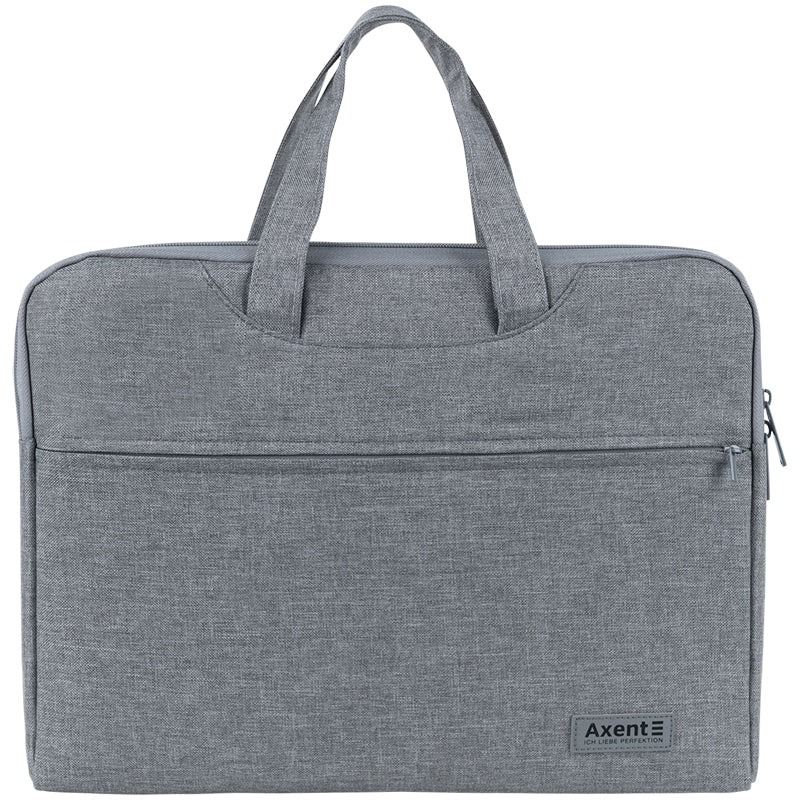 Сумка для документів текстильна Axent 1632-01-A,  А4, 1 відділ, світло-сіра
