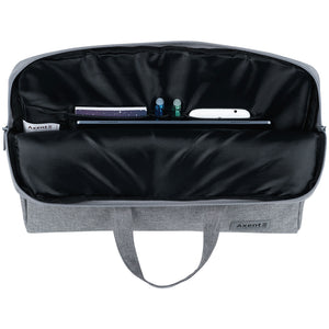 Сумка для документів текстильна Axent 1632-01-A,  А4, 1 відділ, світло-сіра