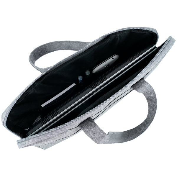 Сумка для документів текстильна Axent 1632-01-A,  А4, 1 відділ, світло-сіра