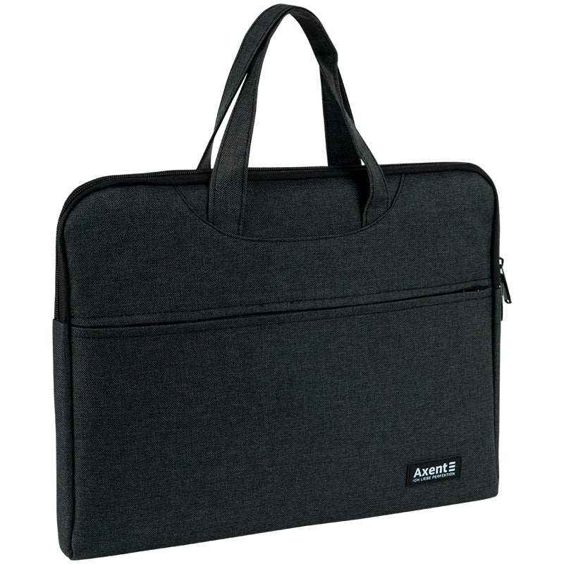 Сумка для документів текстильна Axent 1632-02-A, А4, 1 відділ, темно-сіра