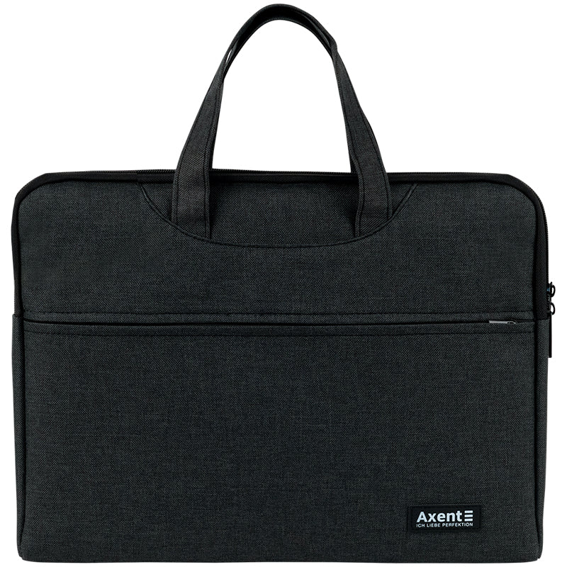 Сумка для документів текстильна Axent 1632-02-A, А4, 1 відділ, темно-сіра