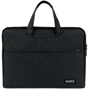 Сумка для документів текстильна Axent 1632-02-A, А4, 1 відділ, темно-сіра