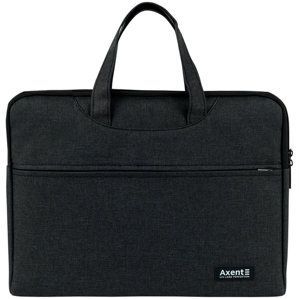 Сумка для документів текстильна Axent 1632-02-A, А4, 1 відділ, темно-сіра