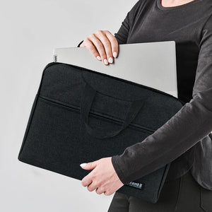 Сумка для документів текстильна Axent 1632-02-A, А4, 1 відділ, темно-сіра