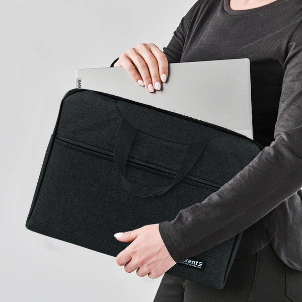 Сумка для документів текстильна Axent 1632-02-A, А4, 1 відділ, темно-сіра