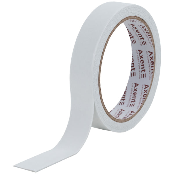 Стрічка клейка двостороння Axent 3115-A, 24 мм х 2 м, спінена, в індивідуальному пакуванні