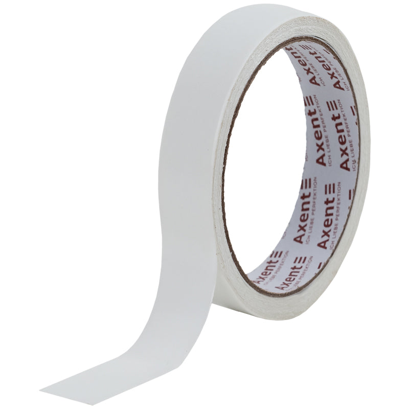 Стрічка клейка двостороння Axent 3104-A, 24 мм х 10 м, в індивідуальному пакуванні