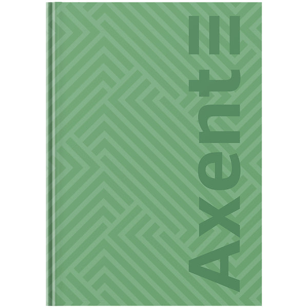 Книга записна Axent Pattern 8425-1-A, А4- 203*273 мм, 96 аркушів, клітинка, зелена