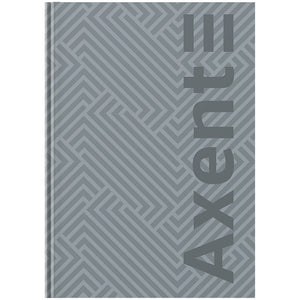 Книга записна Axent Pattern 8425-2-A, А4- 203*273 мм, 96 аркушів, клітинка, сіра