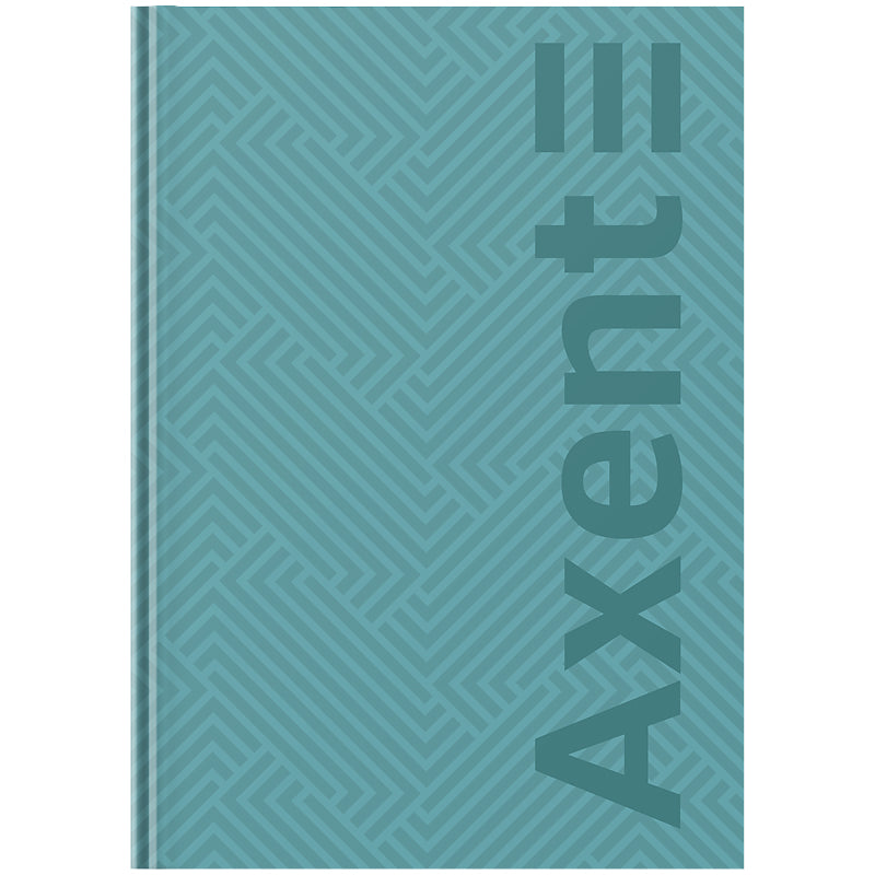 Книга записна Axent Pattern 8425-3-A, А4- 203*273 мм, 96 аркушів, клітинка, бірюзова