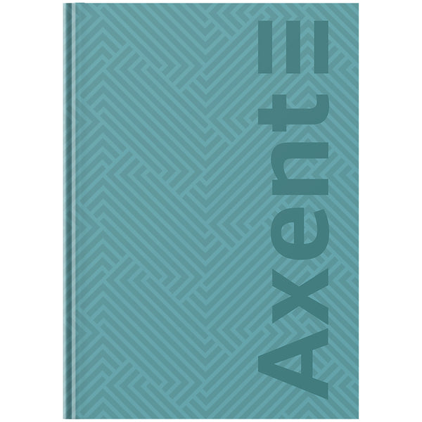 Книга записна Axent Pattern 8425-3-A, А4- 203*273 мм, 96 аркушів, клітинка, бірюзова