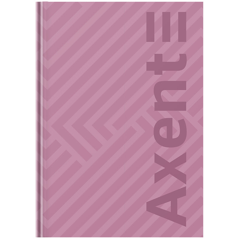 Книга записна Axent Pattern 8425-4-A, А4- 203*273 мм, 96 аркушів, клітинка, рожева