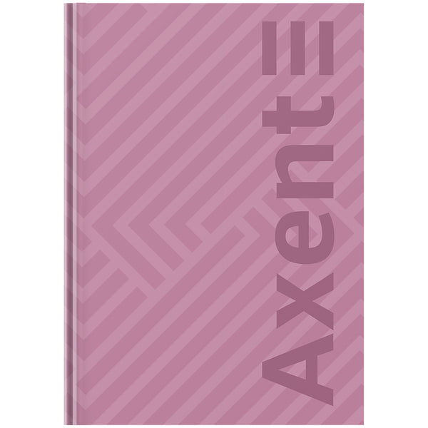 Книга записна Axent Pattern 8425-4-A, А4- 203*273 мм, 96 аркушів, клітинка, рожева