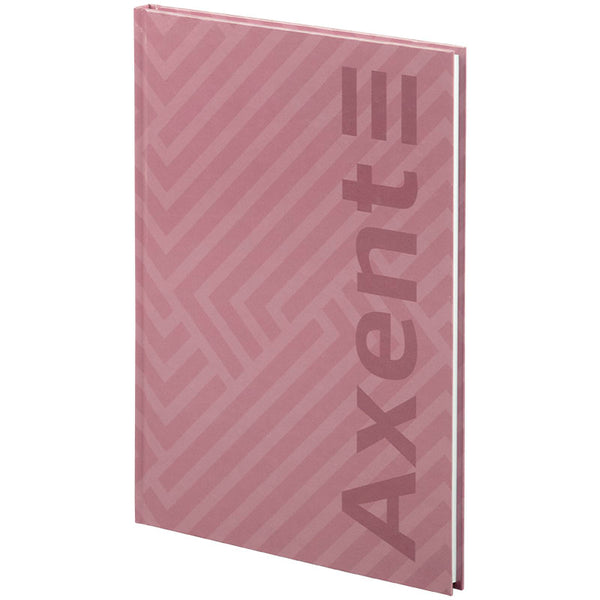 Книга записна Axent Pattern 8425-4-A, А4- 203*273 мм, 96 аркушів, клітинка, рожева