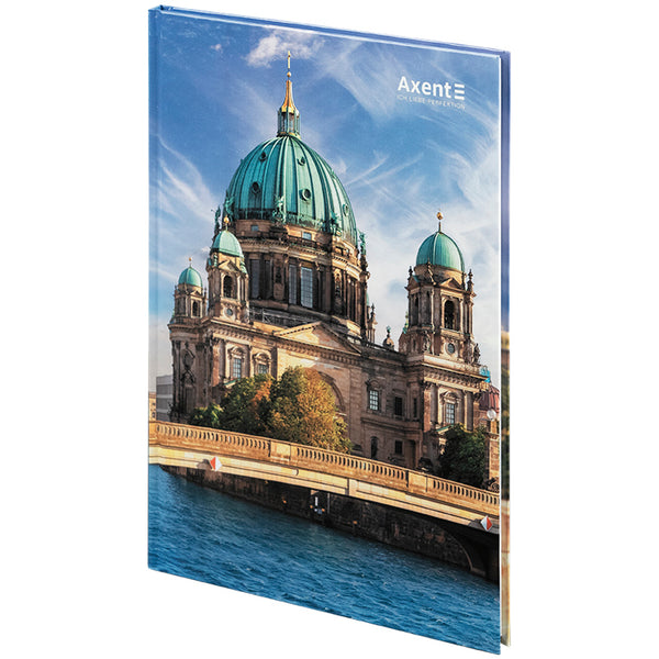 Книга записна Axent City Berlin 8425-6-A, А4- 203*273 мм, 96 аркушів, клітинка