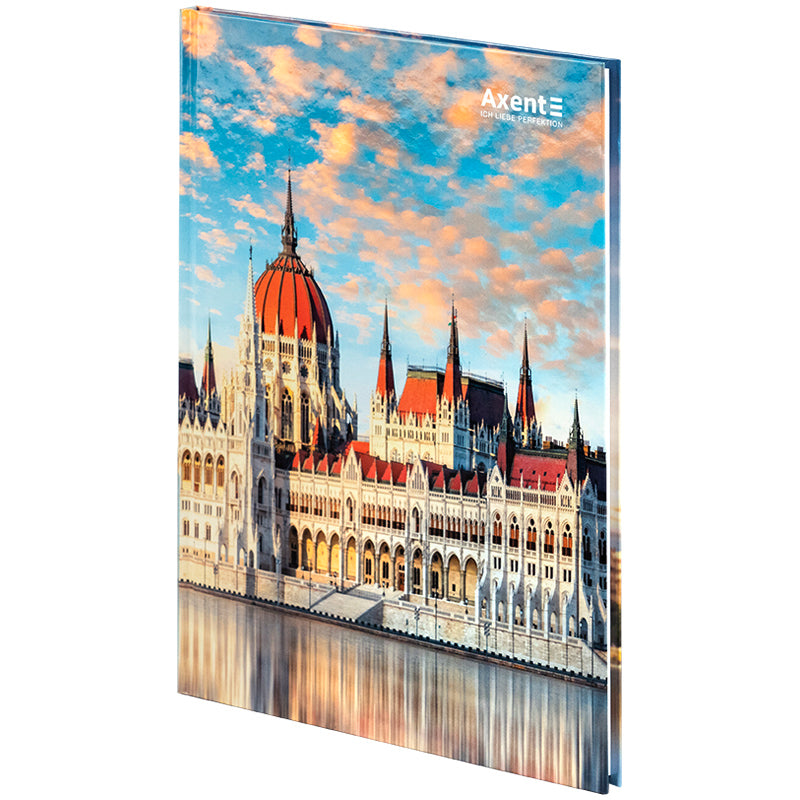 Книга записная Axent City, Budapest 8425-8-A, А4- 203*273 мм, 96 листов, клетка