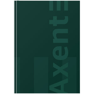 Книга записна Axent One color 8426-1-A, А4- 203*273 мм, 96 аркушів, клітинка, зелена