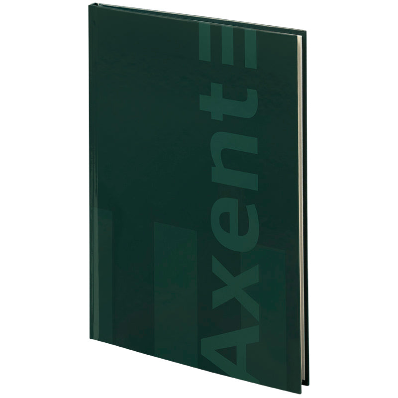 Книга записная Axent One color 8426-1-A, А4- 203*273 мм, 96 листов, клетка, зеленая