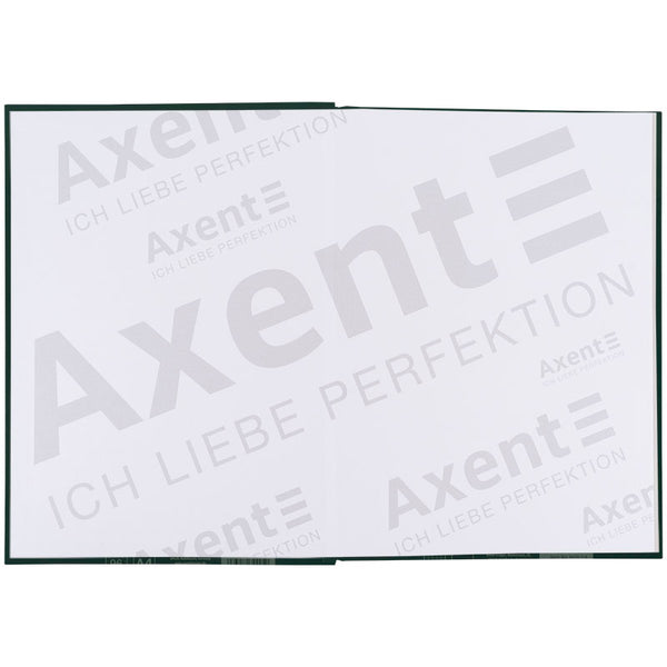 Книга записна Axent One color 8426-1-A, А4- 203*273 мм, 96 аркушів, клітинка, зелена