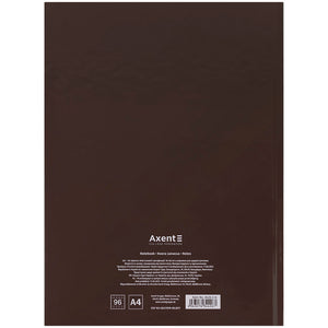Книга записна Axent One color 8426-2-A, А4- 203*273 мм, 96 аркушів, клітинка, зелена