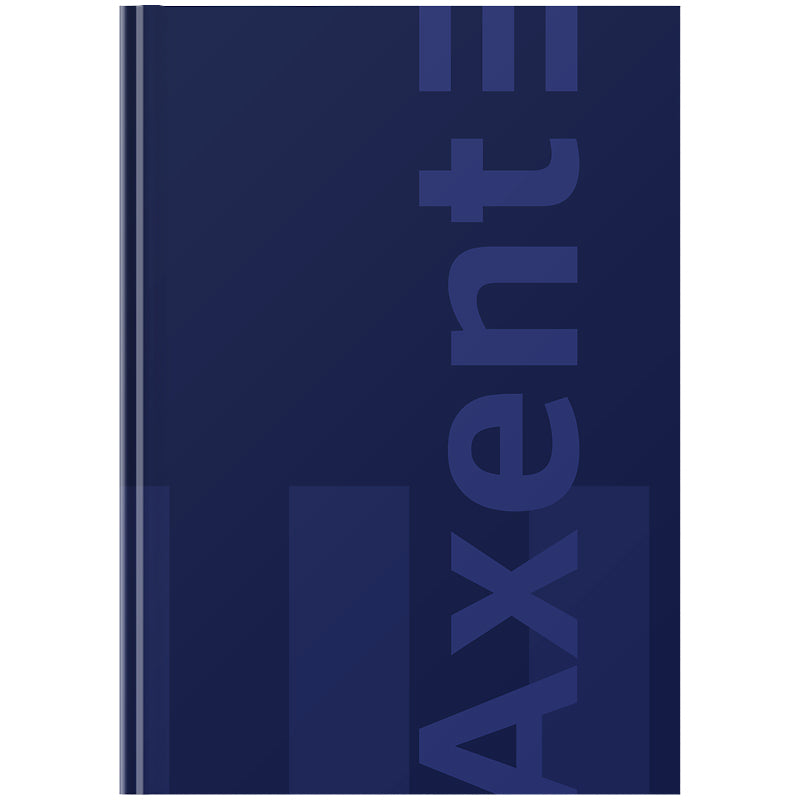 Книга записна Axent One color 8426-3-A, А4- 203*273 мм, 96 аркушів, клітинка, синя