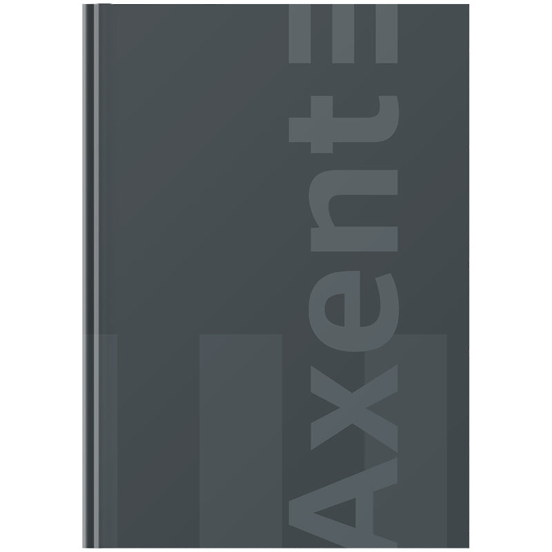 Книга записна Axent One color 8426-4-A, А4- 203*273 мм, 96 аркушів, клітинка, сіра