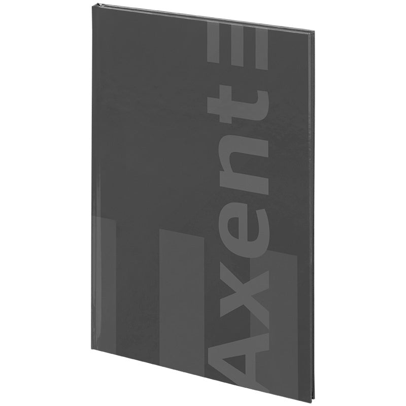 Книга записная Axent One color 8426-4-A, А4- 203*273 мм, 96 листов, клетка, серая