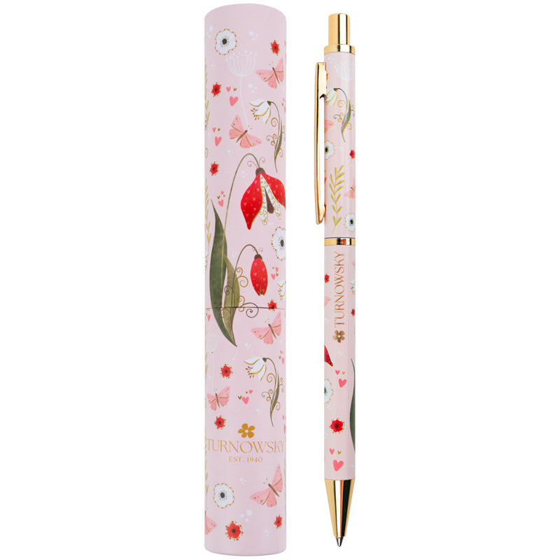 Ручка шариковая автоматическая Axent Secret Garden AB1107-02-1-A-TR, 0.7 мм, синяя