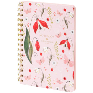 Блокнот на спирали Axent Turnowsky Secret Garden 8473-1-A-TR, А5, 80 аркушей, клетка