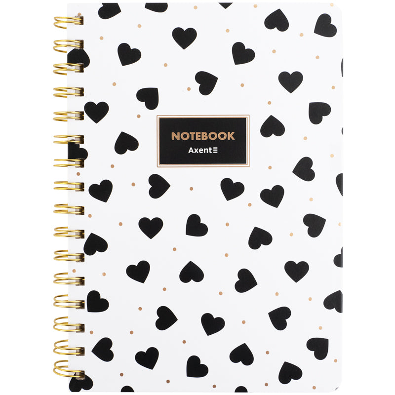 Блокнот на спiралi Axent Olga Selyshcheva, Spring 8470-1-A-OS, А5, 80 аркушів, клітинка, тверда обкладинка