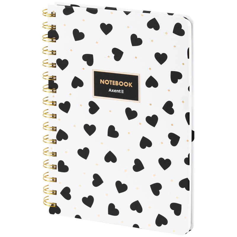 Блокнот на спiралi Axent Olga Selyshcheva, Spring 8470-1-A-OS, А5, 80 аркушів, клітинка, тверда обкладинка